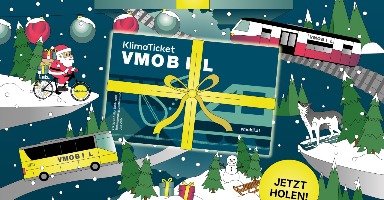 Klimaticket VMOBIL als Weihnachtsgeschenk