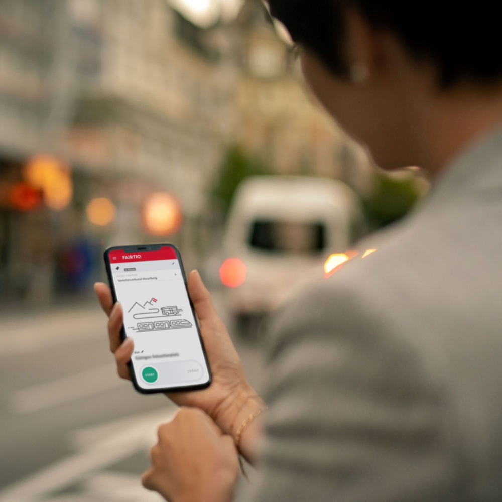 Nutzer der Fairtiq App