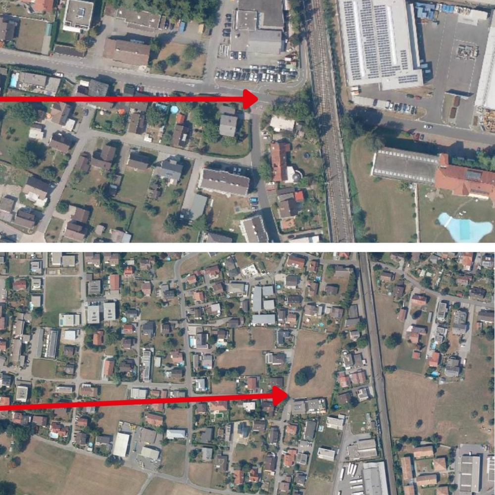 Plan für das die Investition in das Lauteracher Radwegenetz
