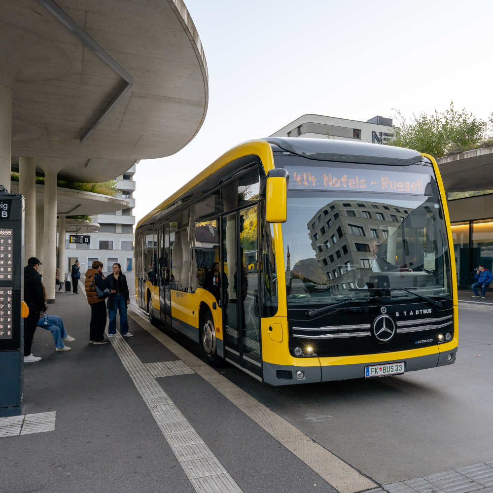 Linie 414 beim Bahnhof Feldkirch