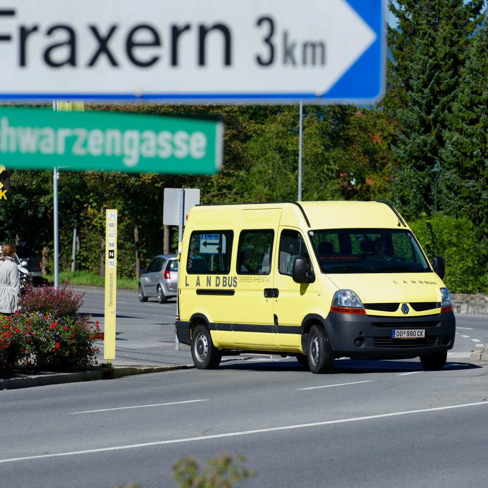 Rufbus unterwegs in den Berggemeinden