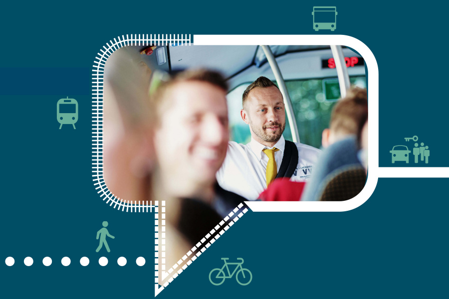 Mobilbegleiter im Bus