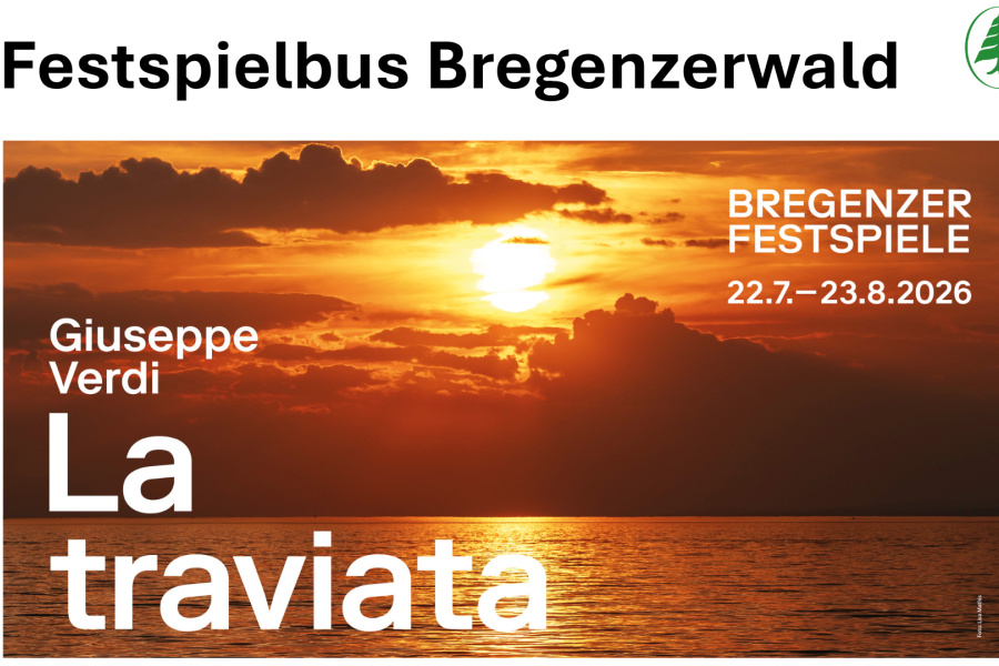 Sonnenuntergang über Bodensee - Festspiele Bregenz Poster