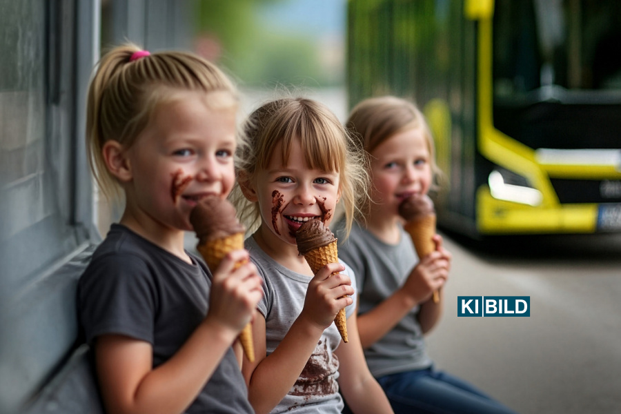 Einfacher als Eis essen_KI generiertes Bild