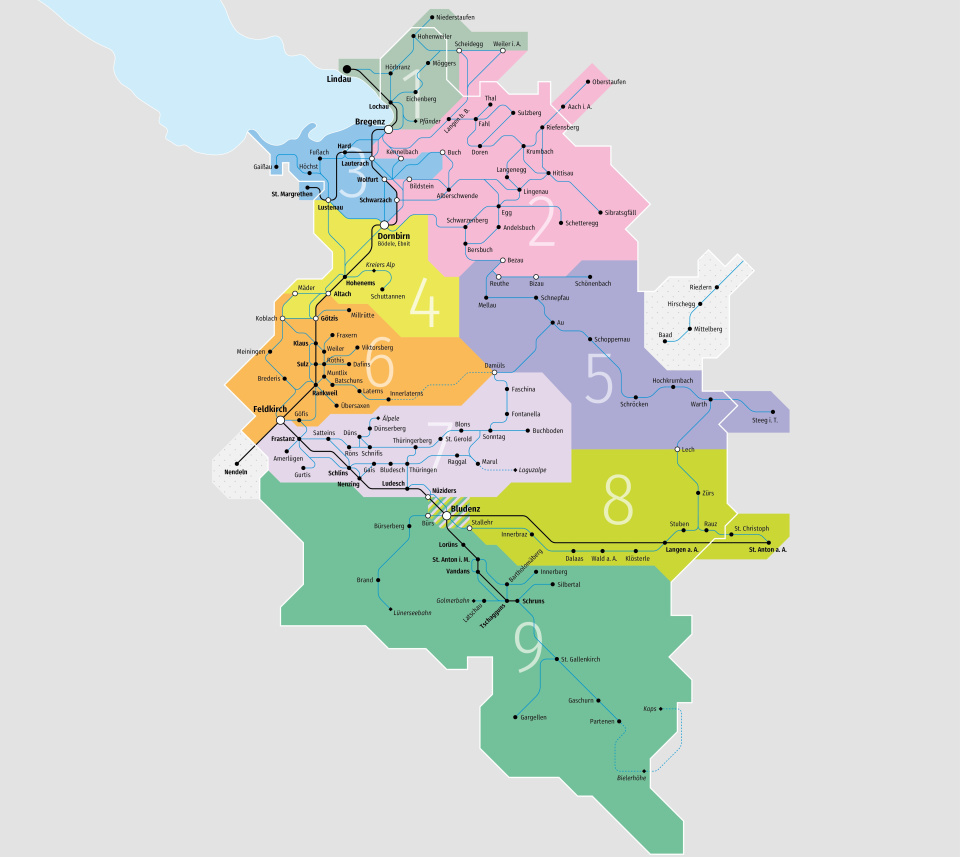 REGIO Karte Vorarlberg